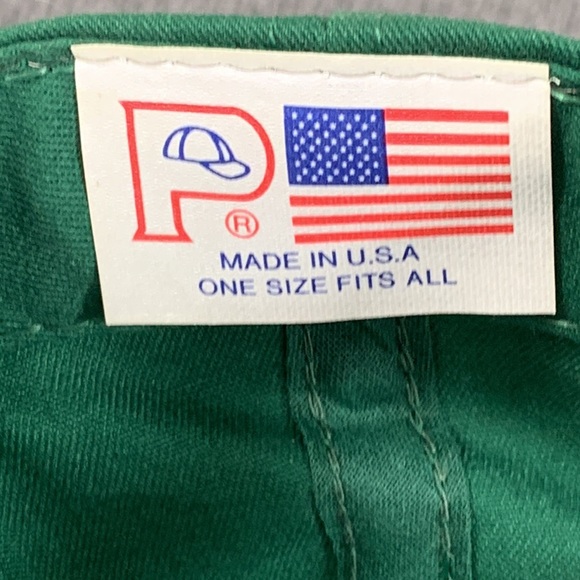 Vintage Fruchey Snapback Hat Mens OSFA Green Baseball Cap P Caps Made in USA - Picture 12 of 13